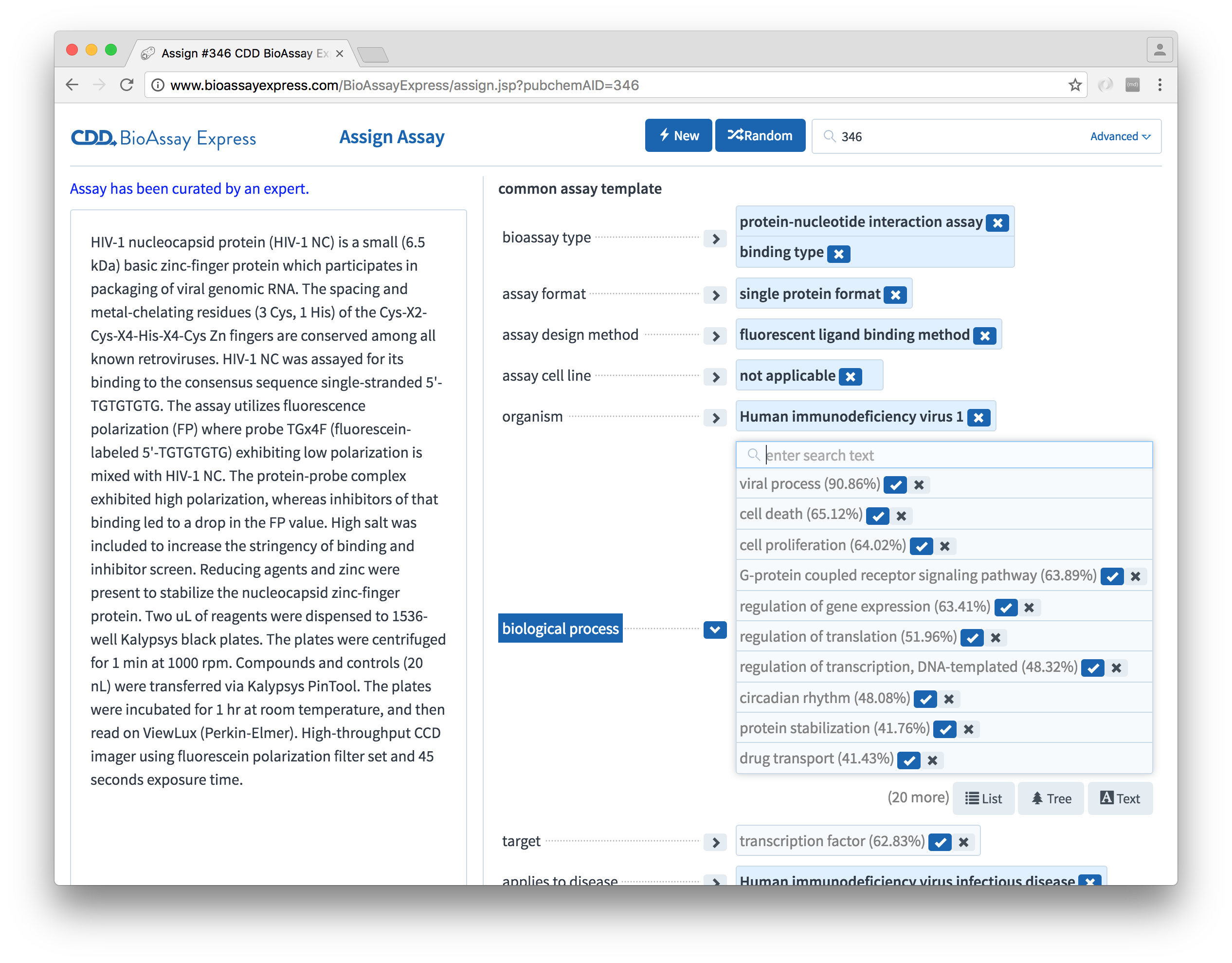 Annotation in progress